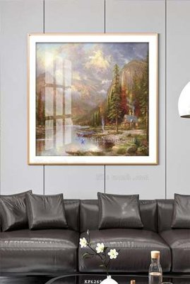 Chi tiết file ảnh File tranh hiện đại pha lê gương KF62658 sắc nét