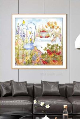 File in ấn File tranh hiện đại pha lê gương KF62690 chuyên nghiệp