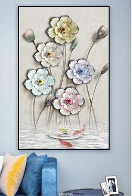 Tải file gốc File tranh hiện đại pha lê gương KF62730 dùng cho in ấn