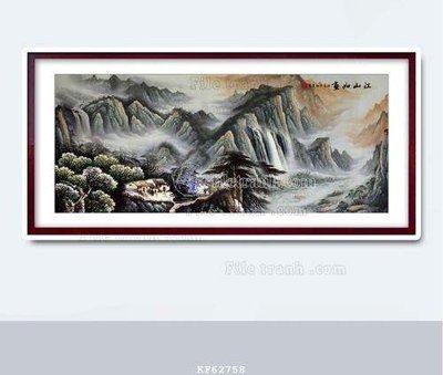 File gốc File tranh hiện đại pha lê gương KF62758 (trang trí) phòng làm việc