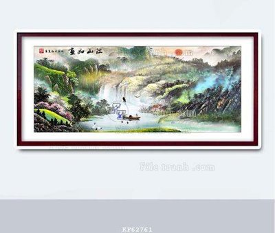 File gốc File tranh hiện đại pha lê gương KF62761 (in lụa) hoa văn cổ điển