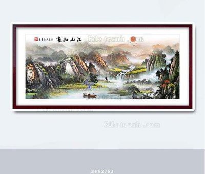 File ảnh File tranh hiện đại pha lê gương KF62763 (gốc) trang trí khách sạn