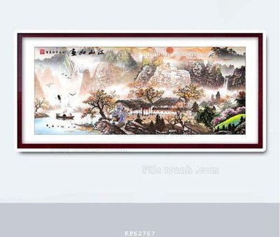 Tải file File tranh hiện đại pha lê gương KF62767 (PSD) cho in tranh 3D