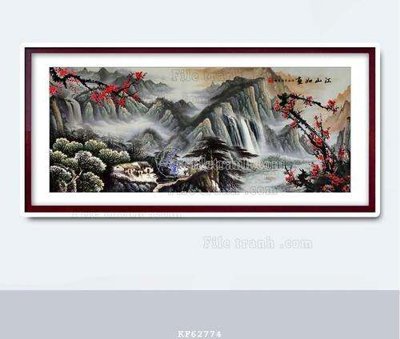 File gốc File tranh hiện đại pha lê gương KF62774 (in lụa) hoa văn cổ điển