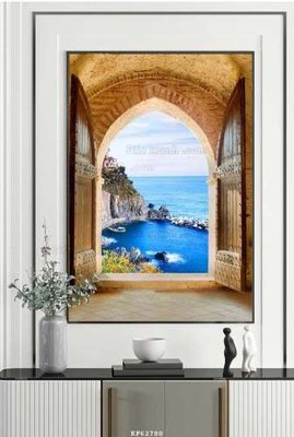 File gốc File tranh hiện đại pha lê gương KF62780 (in ấn) màu sắc trung thực