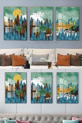 Download file gốc File tranh hiện đại pha lê gương KF62875 (in lụa) tranh 3D