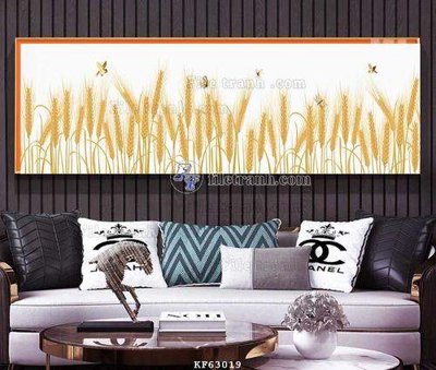File tranh File tranh hiện đại pha lê gương KF63019 (bản gốc) in lụa dán tường