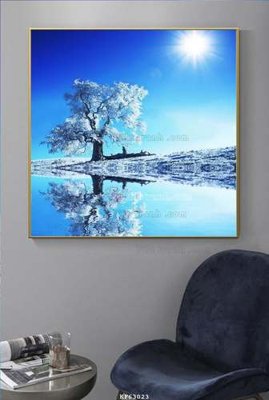 File in ấn cao cấp File tranh hiện đại pha lê gương KF63023 (file gốc)