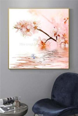 File gốc in tráng gương File tranh hiện đại pha lê gương KF63026 chi tiết