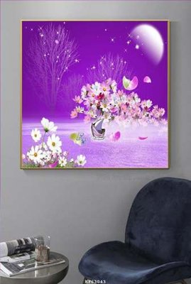 File tranh File tranh hiện đại pha lê gương KF63043 (gốc) chủ đề tĩnh vật