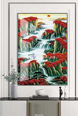 File gốc File tranh hiện đại pha lê gương KF63135 (in tráng gương) ốp tường