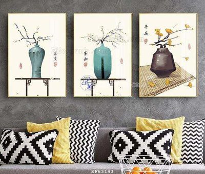 File tranh File tranh hiện đại pha lê gương KF63143 (bản gốc) in lụa 5D