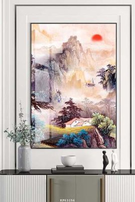 File ảnh File tranh hiện đại pha lê gương KF63156 (gốc) in decal dán tường