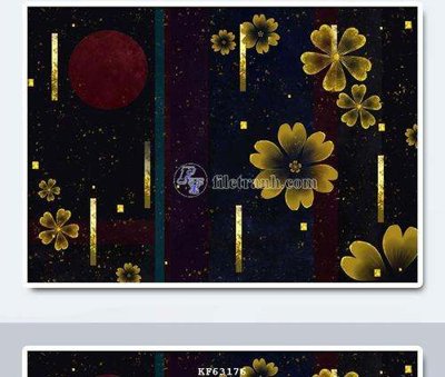 File gốc File tranh hiện đại pha lê gương KF63176 (phong cách) cổ điển