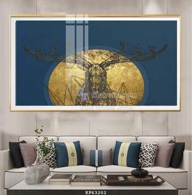 File in lụa File tranh hiện đại pha lê gương KF63202 (chất lượng cao) File tranh hiện đại pha lê gương KF63202