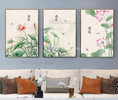 File tranh in trần 3D File tranh hiện đại pha lê gương KF63237 (ảnh gốc)