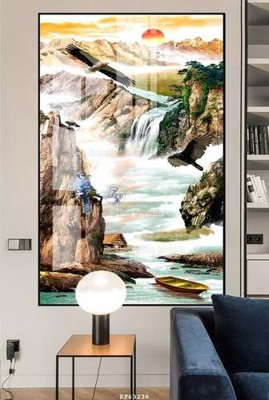 File tranh File tranh hiện đại pha lê gương KF63238 (bản gốc) treo tường