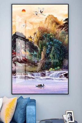 File PSD File tranh hiện đại pha lê gương KF63297 (gốc) cho designer