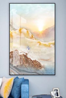 Ảnh gốc File tranh hiện đại pha lê gương KF63313 (độ nét cao) in tráng gương