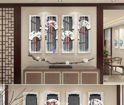 Tải file File tranh hiện đại pha lê gương KF63330 (gốc) làm file thiết kế