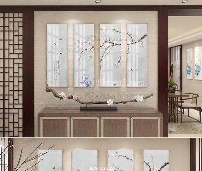 File in trần File tranh hiện đại pha lê gương KF63332 (bản gốc) 5D