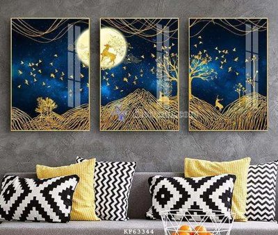 File gốc File tranh hiện đại pha lê gương KF63344 (in 3D) cho trang trí