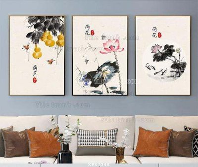 File tranh in tráng gương File tranh hiện đại pha lê gương KF63348 (siêu nét)