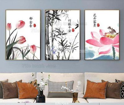 File gốc File tranh hiện đại pha lê gương KF63368 (in tráng gương) hiện đại