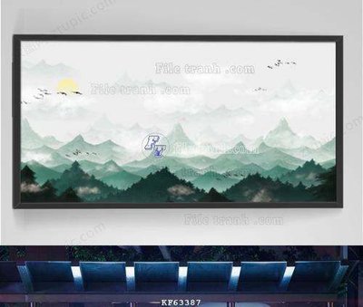 File gốc File tranh hiện đại pha lê gương KF63387 (dành cho trang trí nội thất)