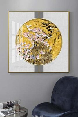 File gốc in mica File tranh hiện đại pha lê gương KF63397 chất lượng