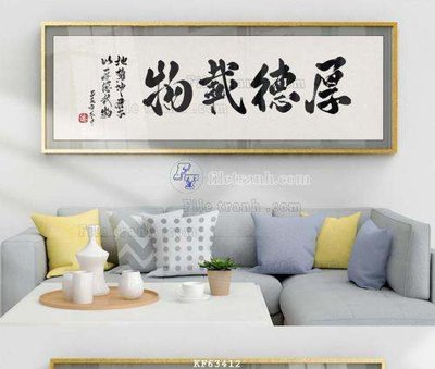 File in trần File tranh hiện đại pha lê gương KF63412 (bản gốc) đại dương