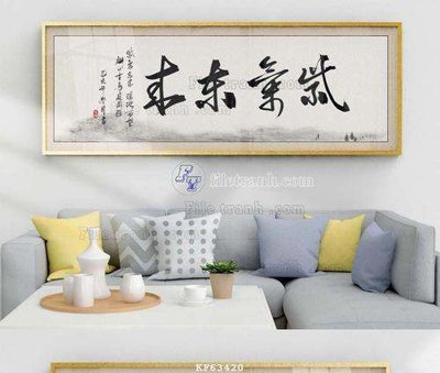 File tranh File tranh hiện đại pha lê gương KF63420 (bản gốc) in canvas