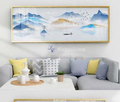 Download file gốc File tranh hiện đại pha lê gương KF63431 (in lụa) cao cấp