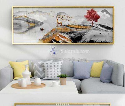 File gốc File tranh hiện đại pha lê gương KF63454 (ảnh chi tiết) để in trần