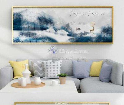 File in mica File tranh hiện đại pha lê gương KF63457 (bản gốc) sắc sảo