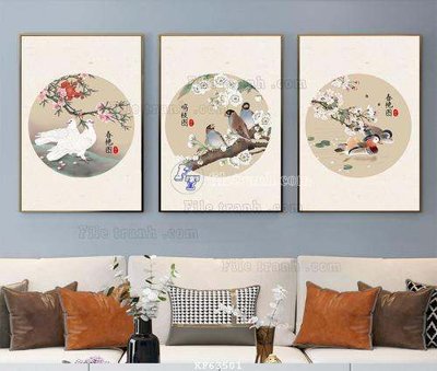 File gốc File tranh hiện đại pha lê gương KF63501 (cho in ấn) độc quyền