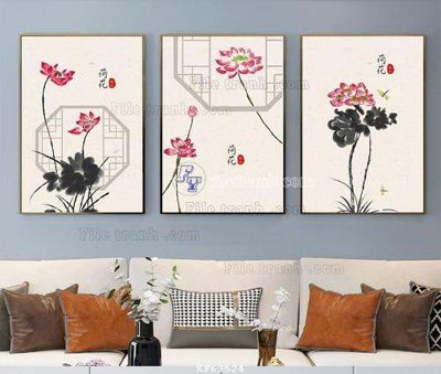 File gốc File tranh hiện đại pha lê gương KF63524 (cho in UV) siêu nét