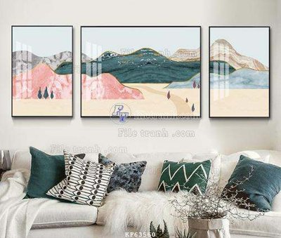 File gốc File tranh hiện đại pha lê gương KF63560 (in 3D) cho trang trí