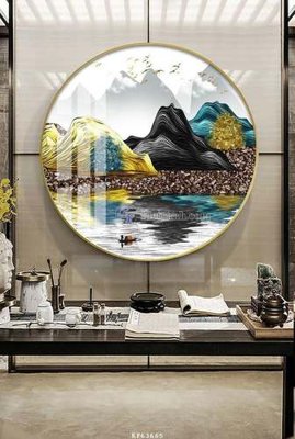 File gốc File tranh hiện đại pha lê gương KF63665 (thiết kế) độc quyền