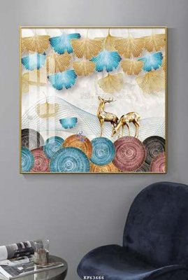 File tranh gốc File tranh hiện đại pha lê gương KF63666 (bản quyền) file PSD