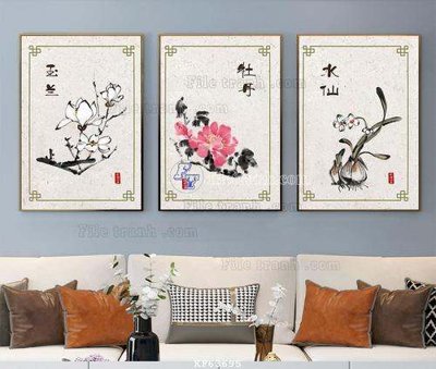 File in trần File tranh hiện đại pha lê gương KF63695 (bản gốc) bầu trời