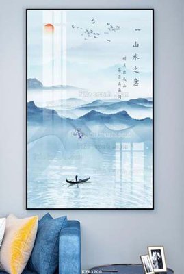 File tranh quảng cáo File tranh hiện đại pha lê gương KF63700 (download file gốc)