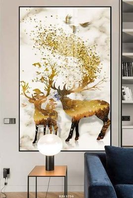 File tranh File tranh hiện đại pha lê gương KF63750 (gốc) chủ đề thành phố