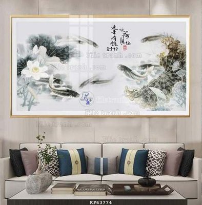 File tranh File tranh hiện đại pha lê gương KF63774 (ảnh gốc) in trần xuyên sáng