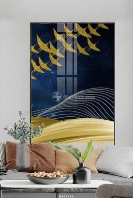 File gốc File tranh hiện đại pha lê gương KF63791 (in lụa) tranh thuận buồm