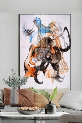 File gốc File tranh hiện đại pha lê gương KF63822 (PNG) nền trong suốt