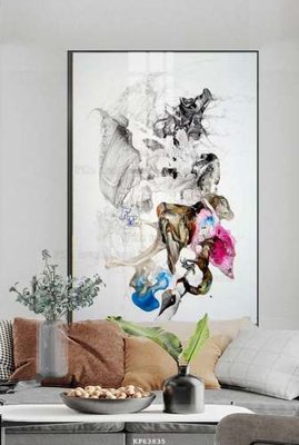 File PSD File tranh hiện đại pha lê gương KF63835 (chất lượng in ấn)