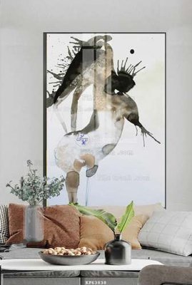 File in trần File tranh hiện đại pha lê gương KF63838 (bản gốc) phong cảnh