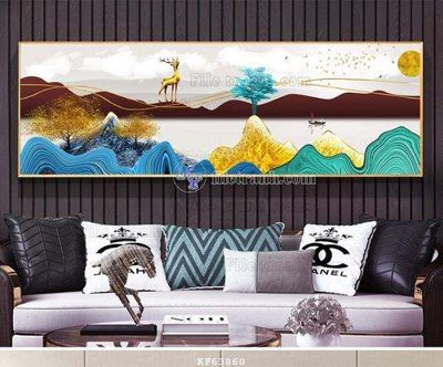 File gốc File tranh hiện đại pha lê gương KF63860 (phong cách) tối giản