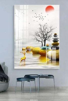 Download file gốc File tranh hiện đại pha lê gương KF63861 (in lụa) nghệ thuật